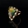 Black Opal Gold Ring