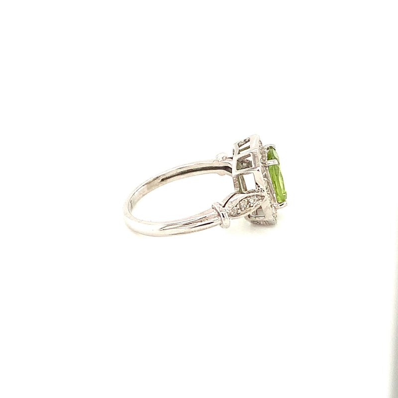 Peridot Silver Ring