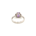 Amethyst Silver Ring