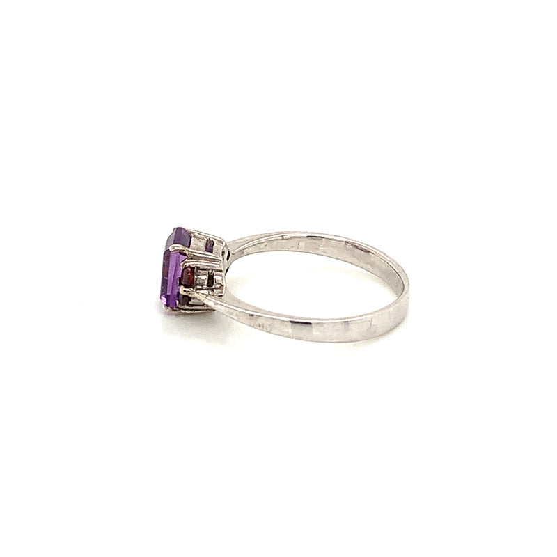 Amethyst Silver Ring