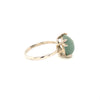 Green Jade Silver Ring