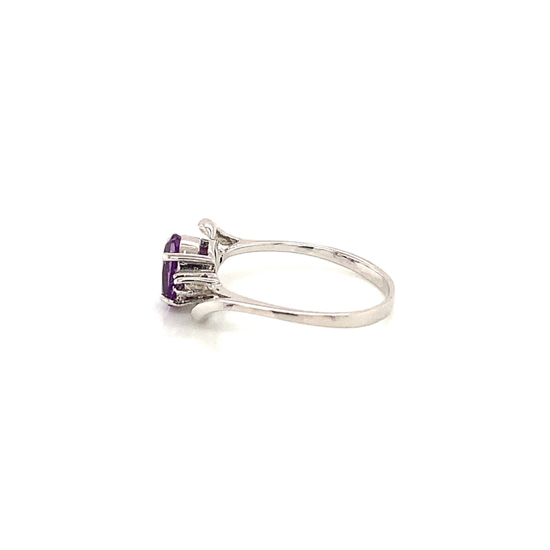 Amethyst Silver Ring