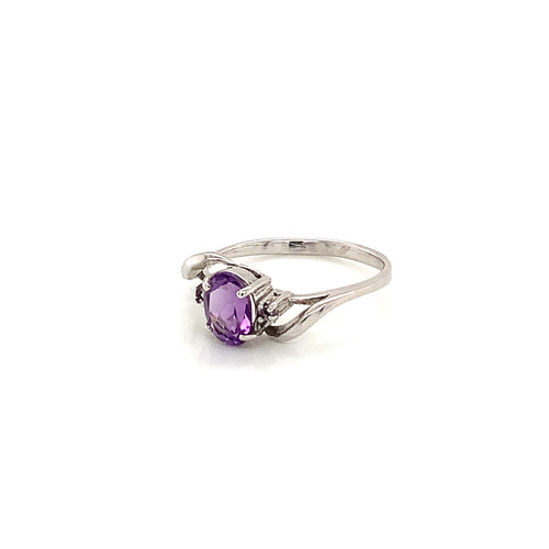 Amethyst Silver Ring