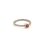 Garnet Silver Ring