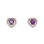 Amethyst Silver Earring