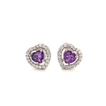 Amethyst Silver Earring