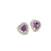 Amethyst Silver Earring