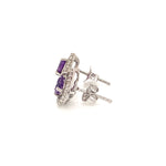 Amethyst Silver Earring