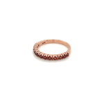 Garnet Gold Plated Silver Ring