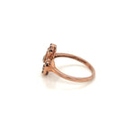 Green Garnet  Gold Plated Silver Ring