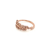 White Zircon Gold Plated Silver Ring