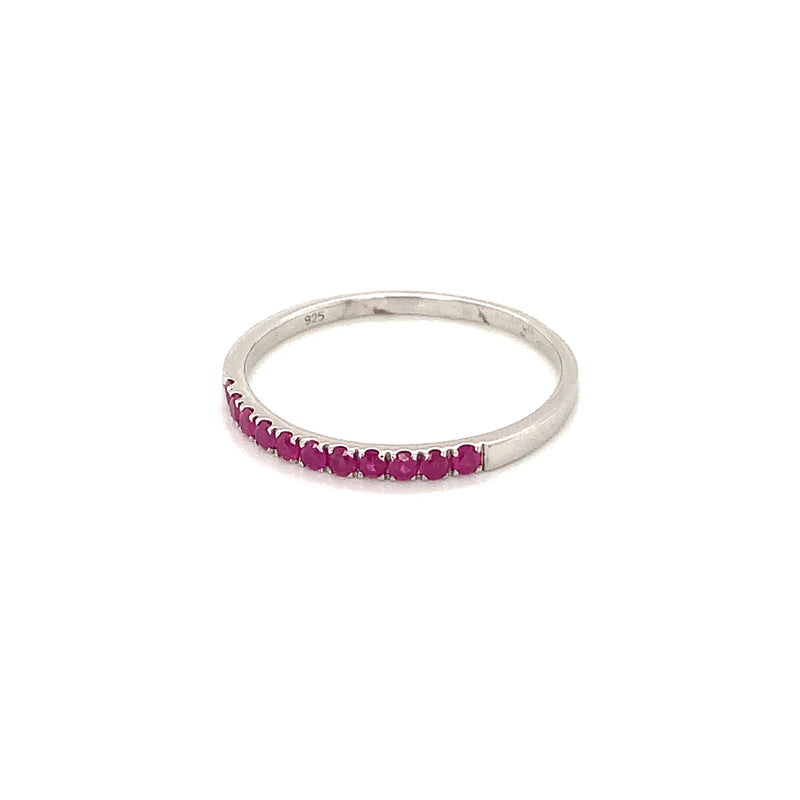 Ruby Silver Ring