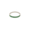 Green Garnet Silver Ring