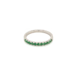 Green Garnet Silver Ring