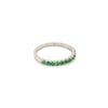 Green Garnet Silver Ring