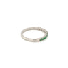 Green Garnet Silver Ring