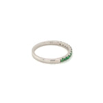 Green Garnet Silver Ring