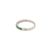 Green Garnet Silver Ring