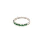 Green Garnet Silver Ring