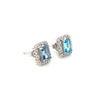 Blue Topaz Silver Earring