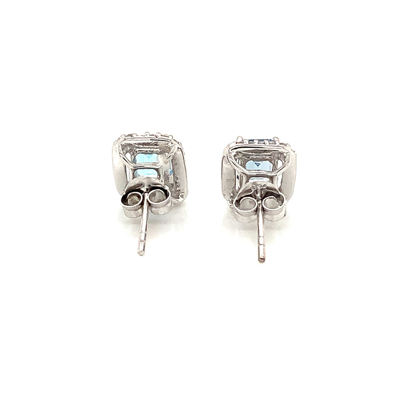 Blue Topaz Silver Earring