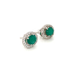 Chrysoprase  Silver Earring