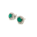 Chrysoprase  Silver Earring