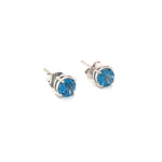 Blue Topaz Silver Earring