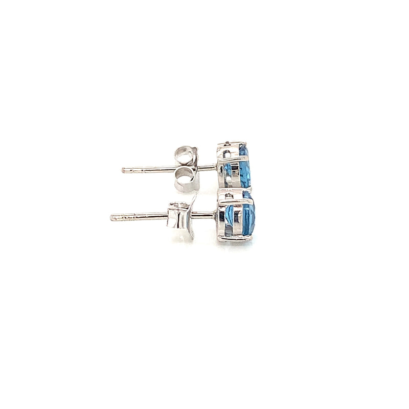 Blue Topaz Silver Earring