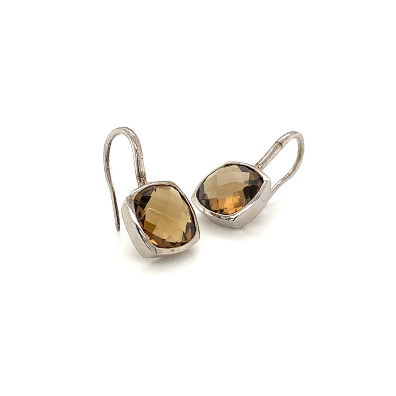 Smoky Quartz Silver Earring