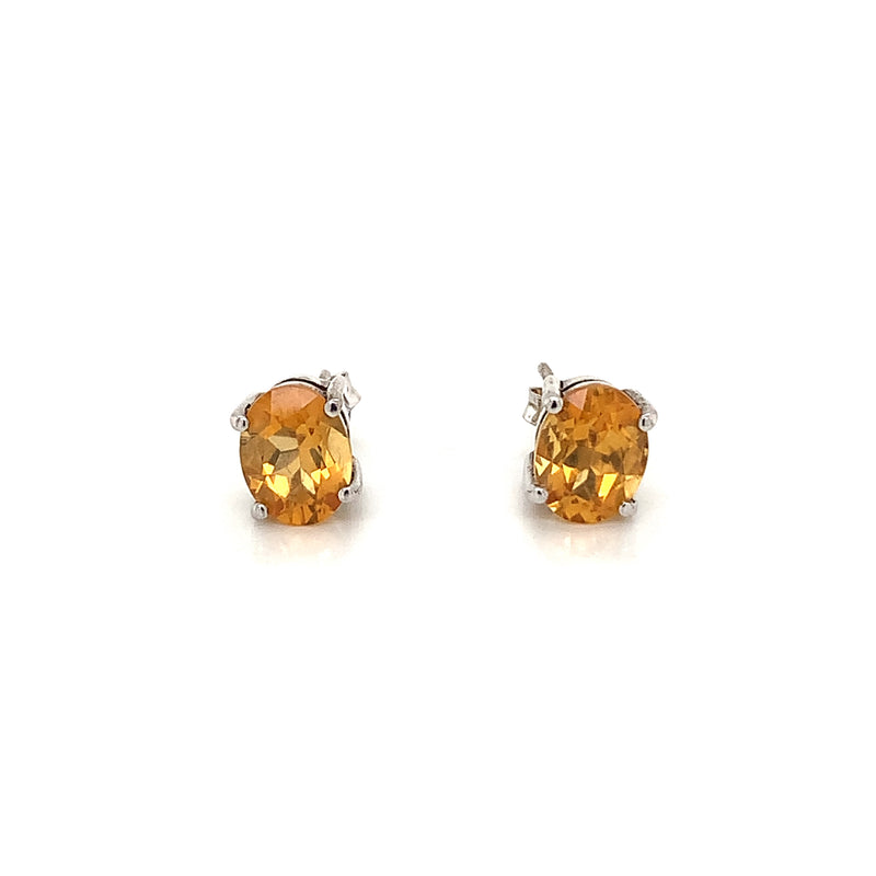 Citrine Silver Earring