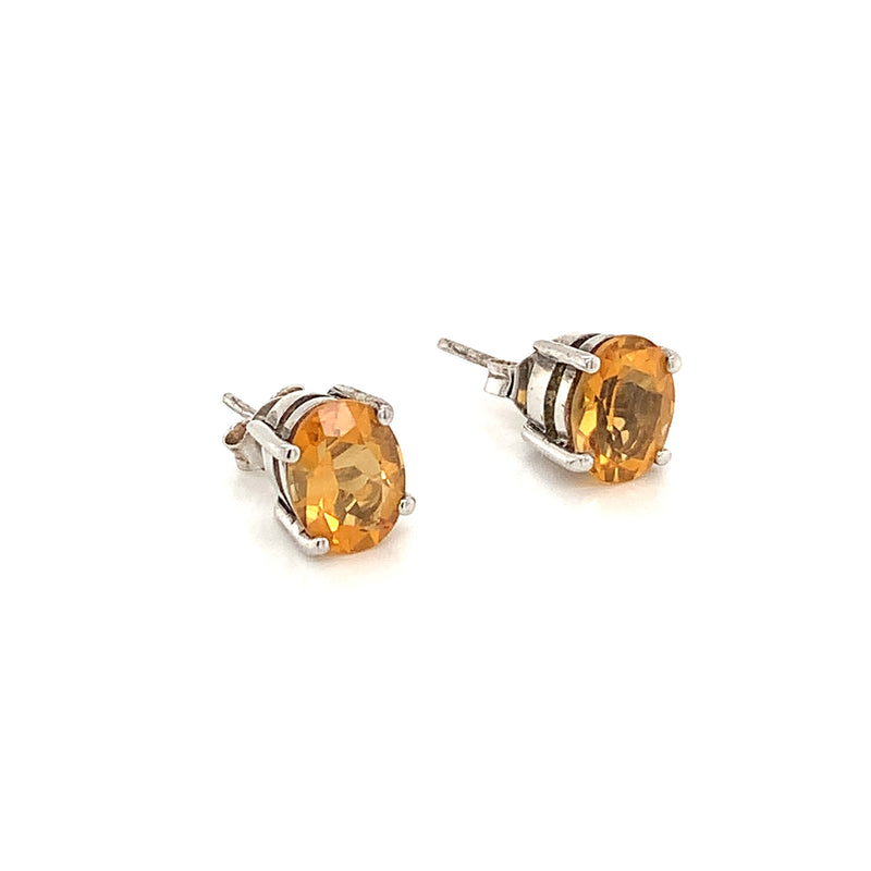 Citrine Silver Earring