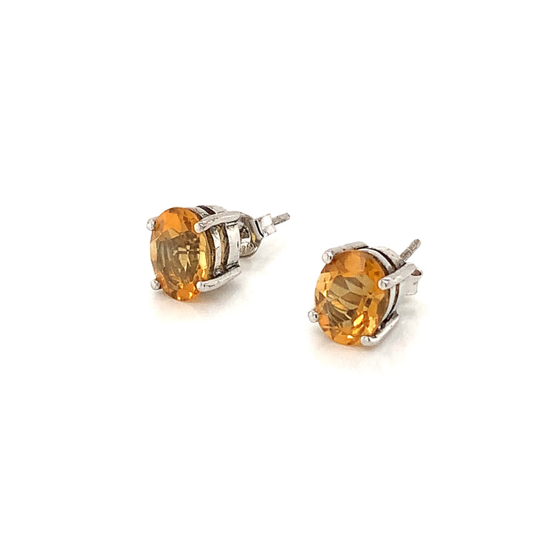 Citrine Silver Earring