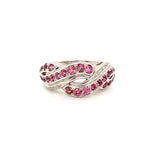 Pink Sapphire Silver Ring