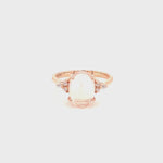 Moonstone Gold Plated Silver Ring