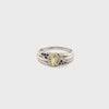 Yellow Topaz Silver Ring