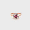 Pink Sapphire Gold Plated Silver Ring