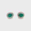 Chrysoprase  Silver Earring