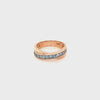 Aquamarine Gold Plated Silver Ring