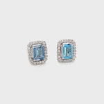 Blue Topaz Silver Earring