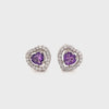 Amethyst Silver Earring