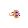 Amethyst Gold Plated Silver Ring