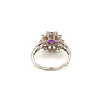 Amethyst Gold Plated Silver Ring