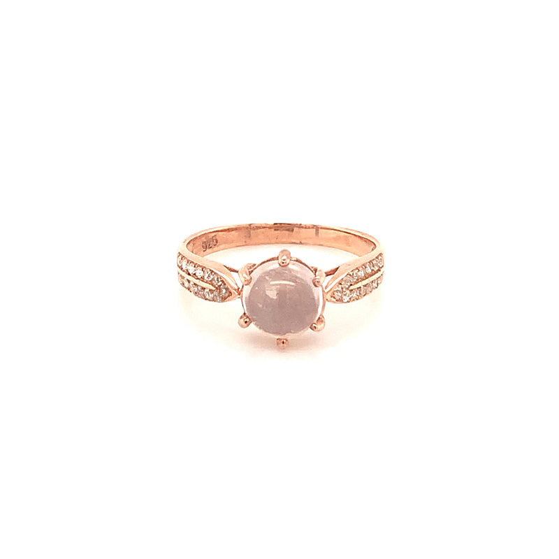 Moonstone Gold Plated Silver Ring