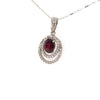 Rhodolite Garnet Silver Pendant