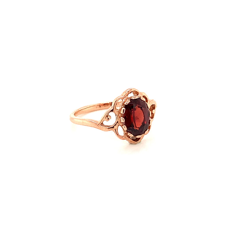 Rhodolite Garnet Gold Plated Silver Ring