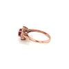 Pink Sapphire Gold Plated Silver Ring