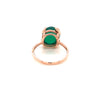 Chrysoprase Gold Plated Silver Ring