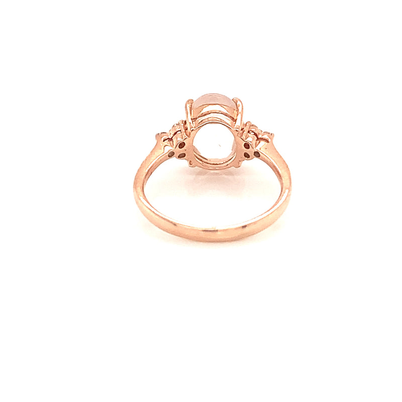 Moonstone Gold Plated Silver Ring