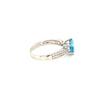 Blue Topaz Silver Ring